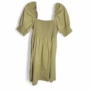 7 For All Mankind | Dresses | 7 For All Mankind Nwt Yellow Faux Leather  Babydoll Dress | Poshmark